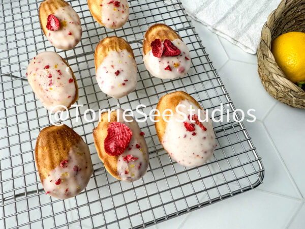 Lemon Strawberry Frosted Madeleines Rhombus Tile - Image 2