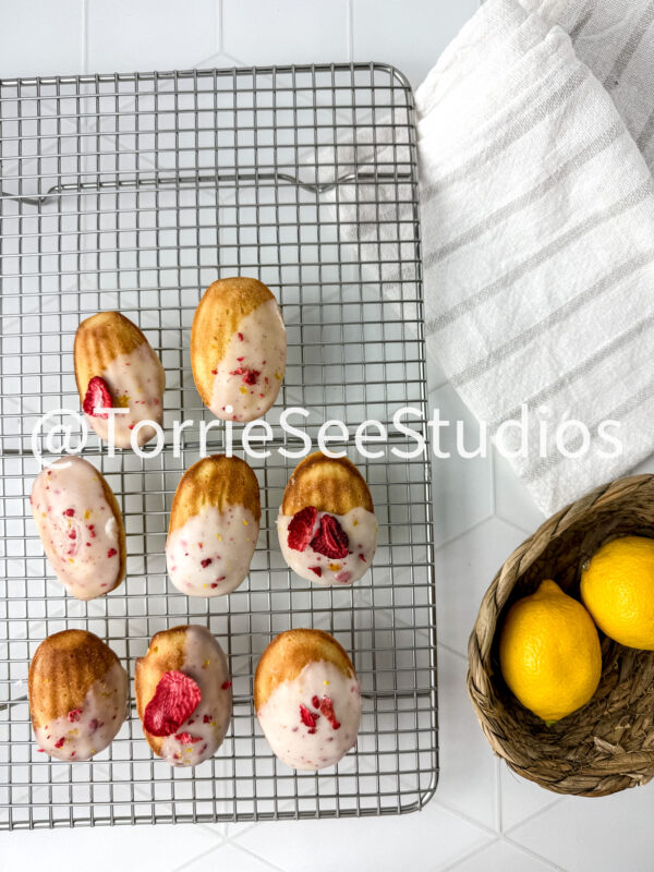 Lemon Strawberry Frosted Madeleines Rhombus Tile - Image 9
