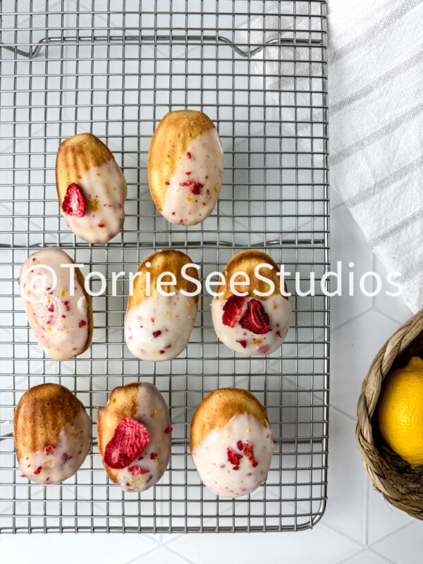 Lemon Strawberry Frosted Madeleines Rhombus Tile - Image 8