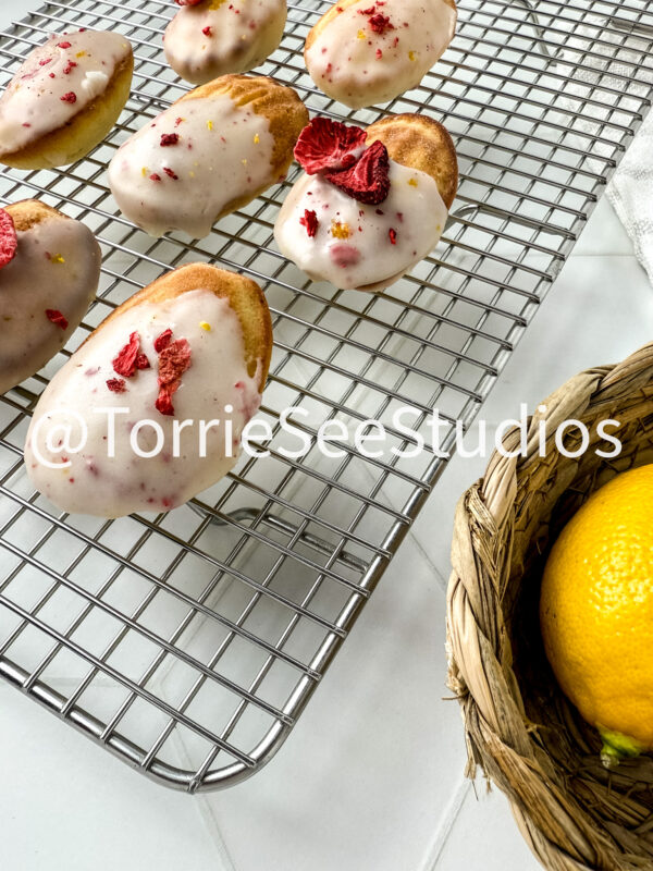 Lemon Strawberry Frosted Madeleines Rhombus Tile - Image 5