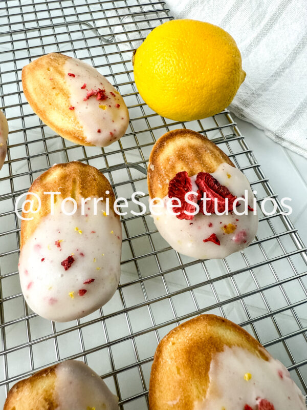 Lemon Strawberry Frosted Madeleines Rhombus Tile - Image 3