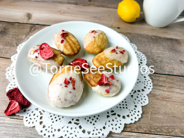 Lemon Strawberry Frosted Madeleines Wood - Image 3