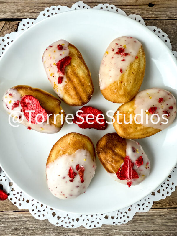 Lemon Strawberry Frosted Madeleines Wood - Image 9