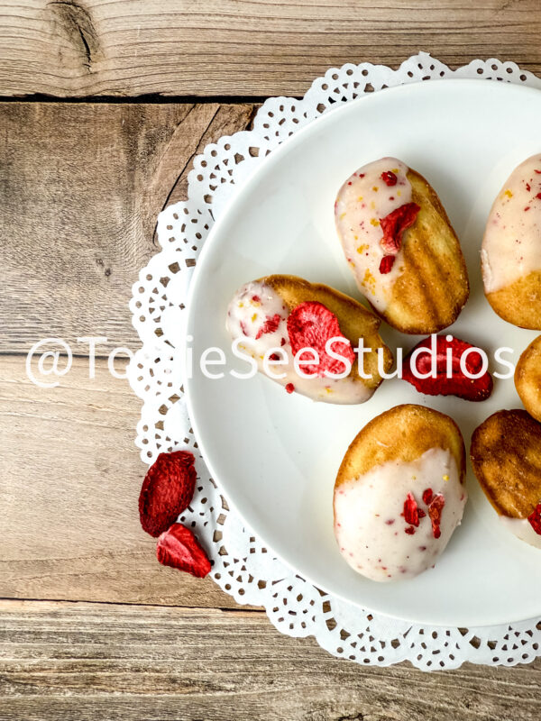 Lemon Strawberry Frosted Madeleines Wood - Image 6