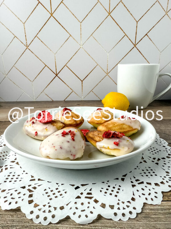 Lemon Strawberry Frosted Madeleines Wood - Image 5