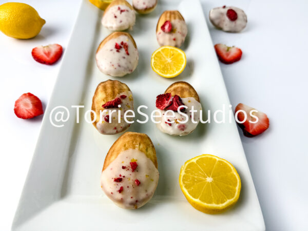 Lemon Strawberry Frosted Madeleines White - Image 10