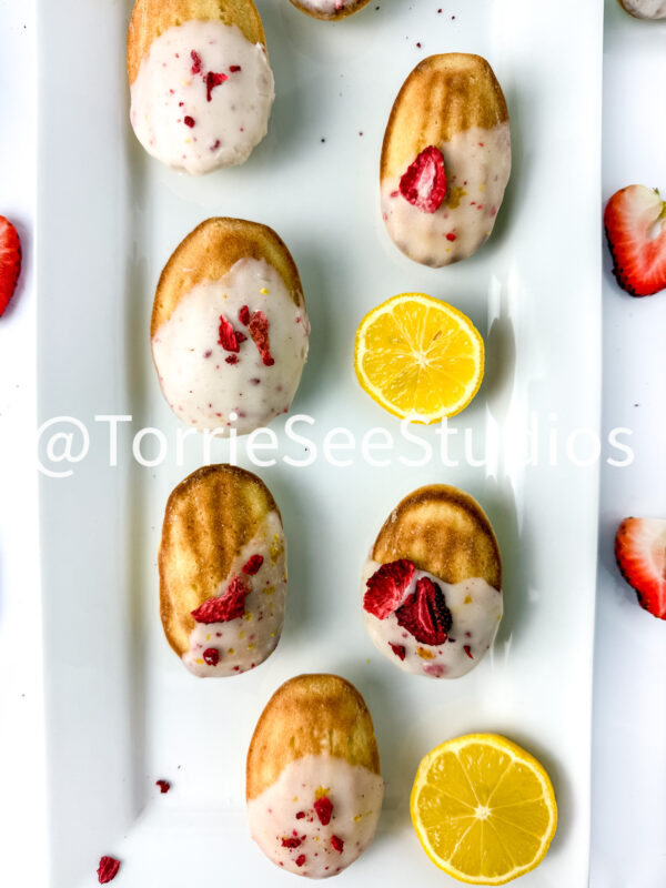 Lemon Strawberry Frosted Madeleines White - Image 7