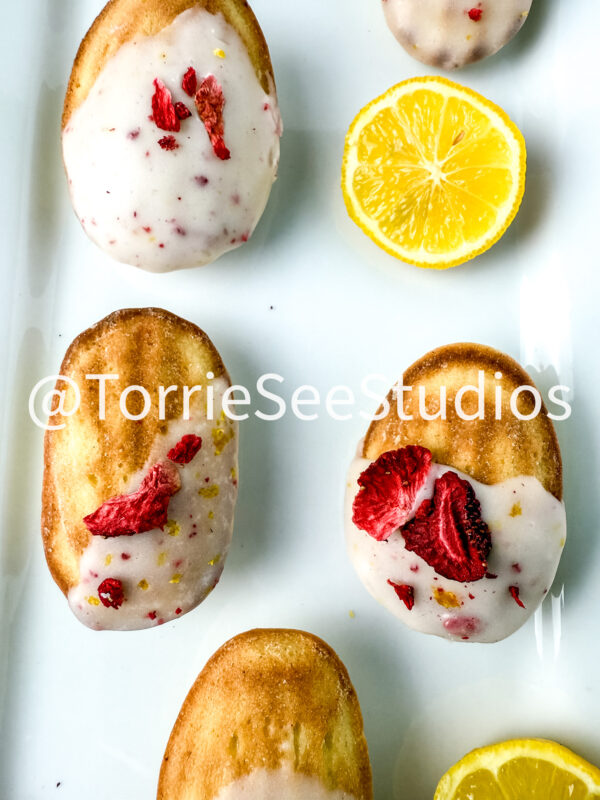 Lemon Strawberry Frosted Madeleines White - Image 6