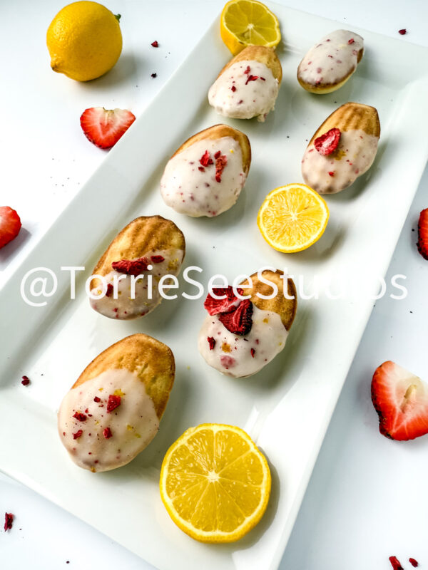 Lemon Strawberry Frosted Madeleines White - Image 5