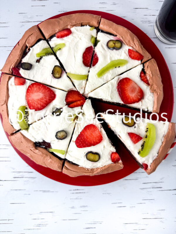 Fruit Pizza Brownie on White Birch - Image 7