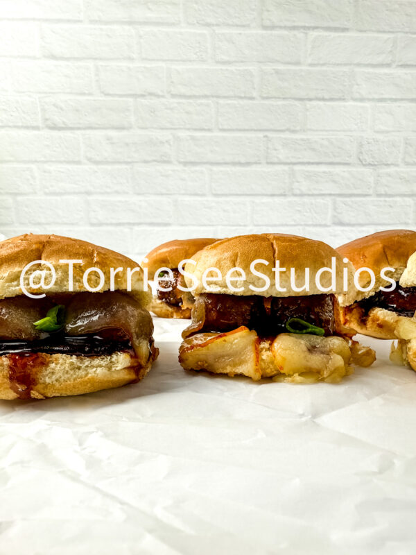 Baby shower Meatball Sliders on White - Image 2