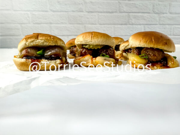Baby shower Meatball Sliders on White - Image 9