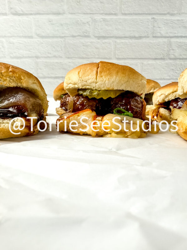Baby shower Meatball Sliders on White - Image 5