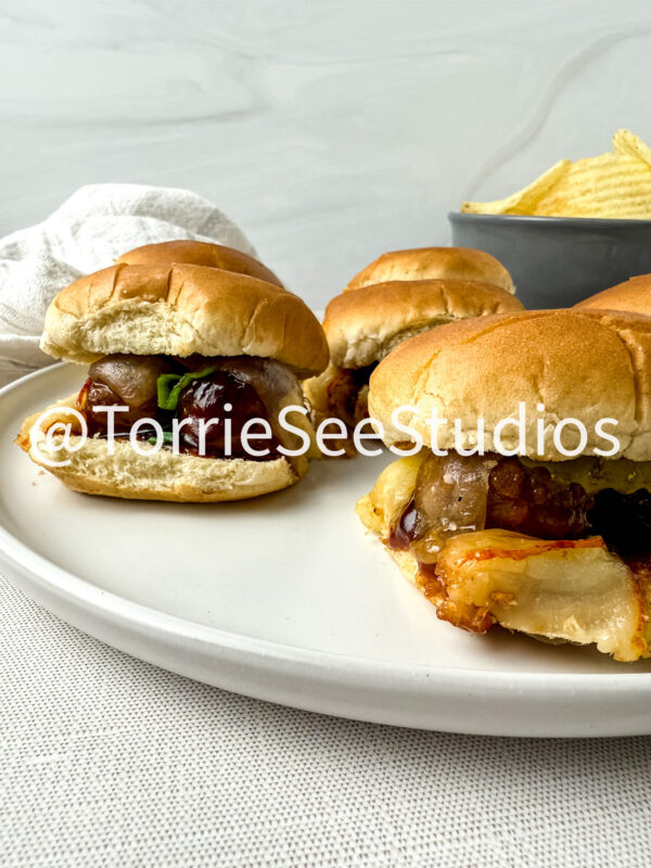 Baby shower Meatball Sliders on Linen - Image 7