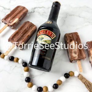 Baileys Pudding Pops on Marble