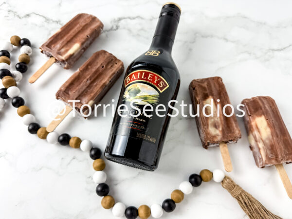 Baileys Pudding Pops on Marble