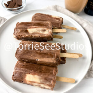 Baileys Pudding Pops on Sandstone