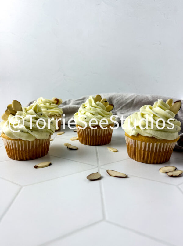 Almond Kiwi Cupcakes on Rhombus Tile - Image 9