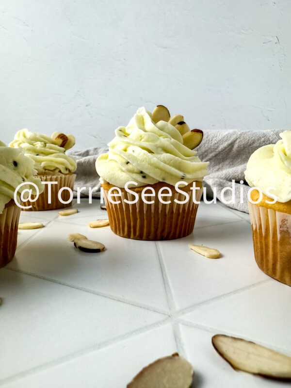 Almond Kiwi Cupcakes on Rhombus Tile - Image 8