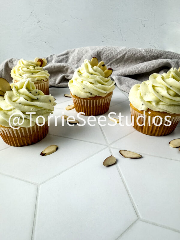 Almond Kiwi Cupcakes on Rhombus Tile - Image 6