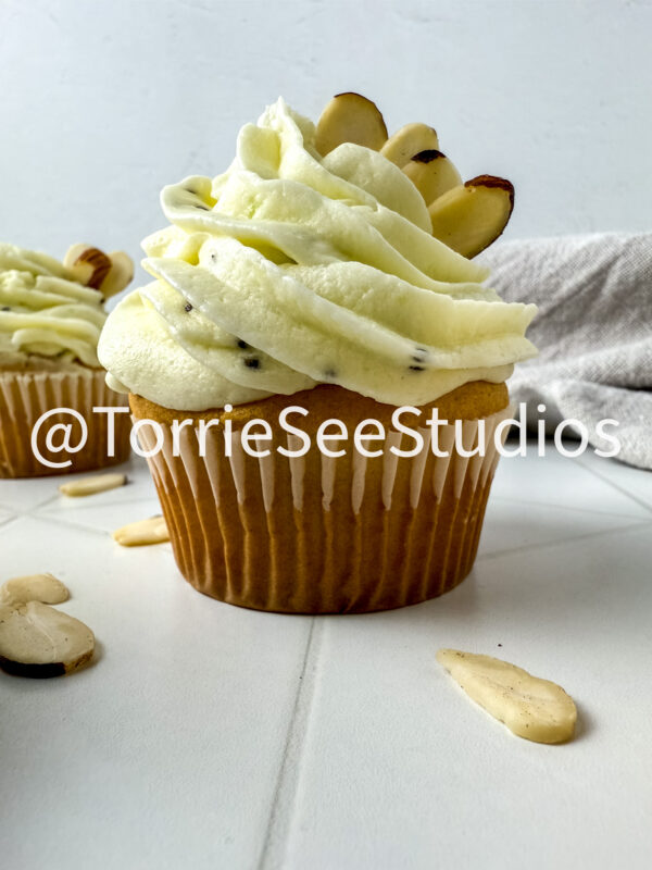 Almond Kiwi Cupcakes on Rhombus Tile - Image 4