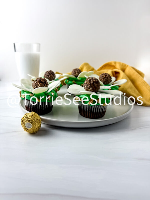 Rocher Flower Cupcakes on Sandstone - Image 8