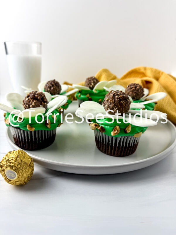 Rocher Flower Cupcakes on Sandstone - Image 7