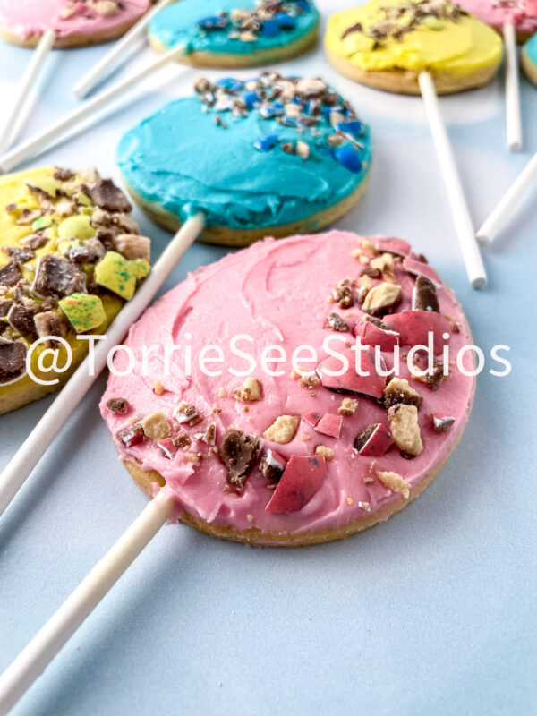 Robin Easter Egg Malted Flavor Cookie Pops on Blue Lights - Image 9