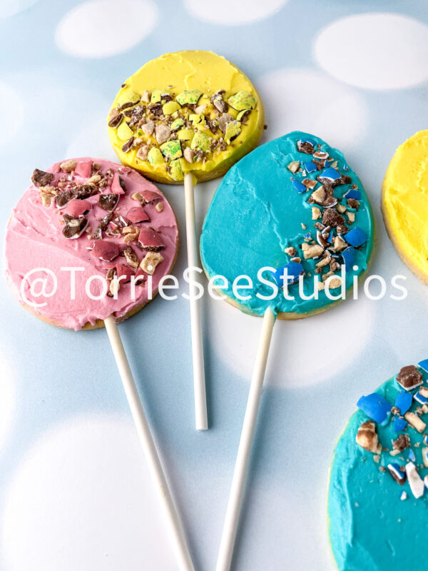 Robin Easter Egg Malted Flavor Cookie Pops on Blue Lights - Image 8