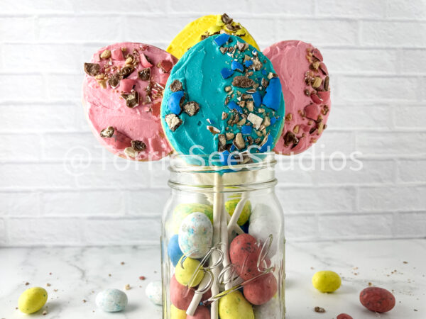 Robin Easter Egg Malted Flavor Cookie Pops on Marble - Image 6