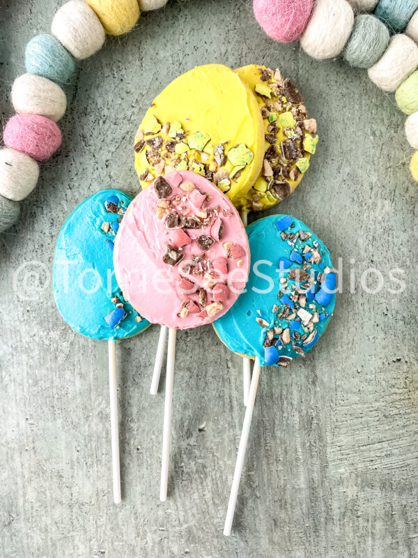 Robin Easter Egg Malted Flavor Cookie Pops on Sage - Image 11