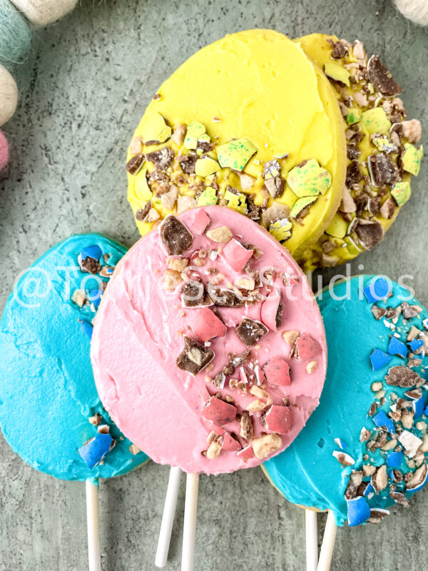Robin Easter Egg Malted Flavor Cookie Pops on Sage - Image 10