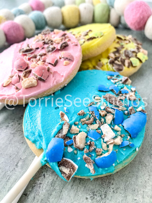 Robin Easter Egg Malted Flavor Cookie Pops on Sage - Image 9
