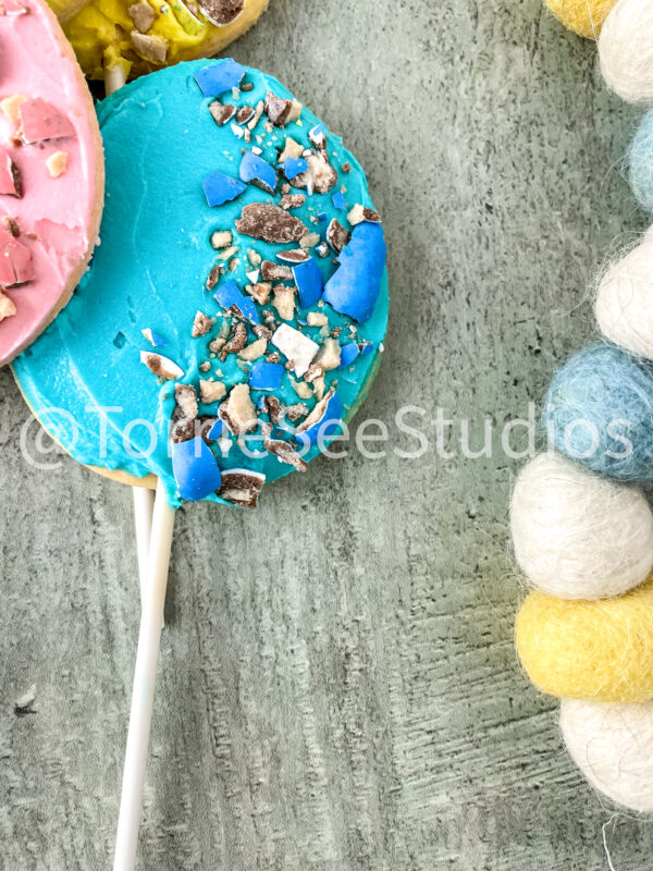 Robin Easter Egg Malted Flavor Cookie Pops on Sage - Image 7