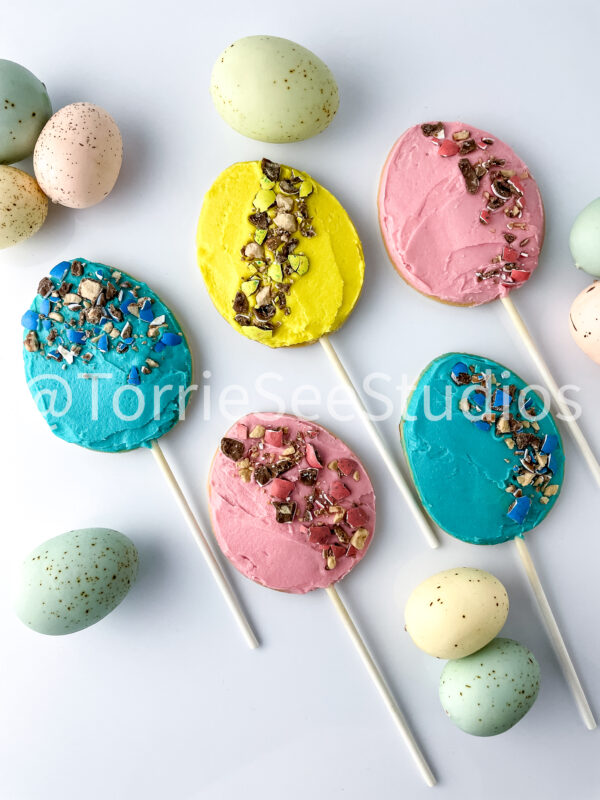 Robin Easter Egg Malted Flavor Cookie Pops on White - Image 3