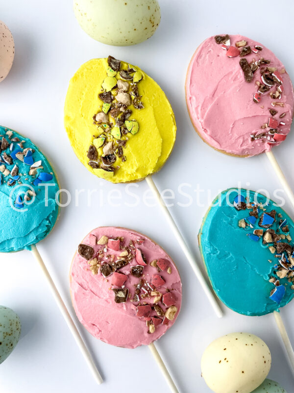 Robin Easter Egg Malted Flavor Cookie Pops on White - Image 2