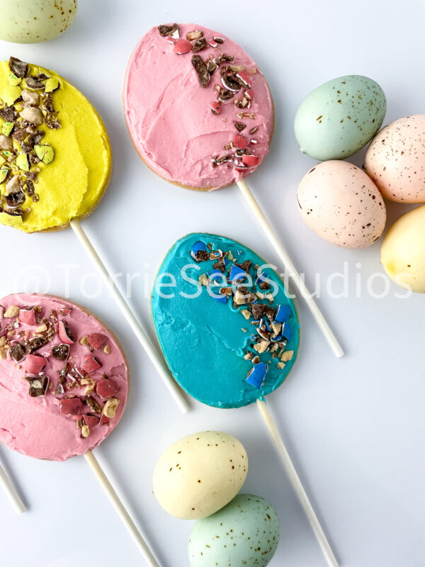 Robin Easter Egg Malted Flavor Cookie Pops on White - Image 11