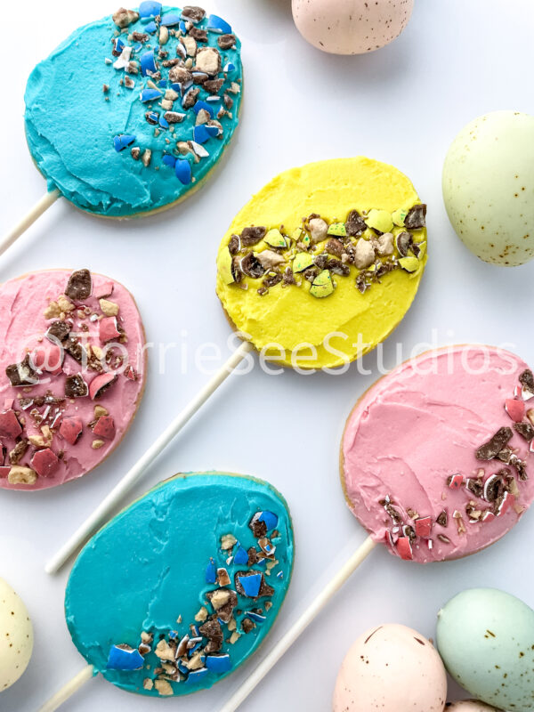Robin Easter Egg Malted Flavor Cookie Pops on White - Image 7