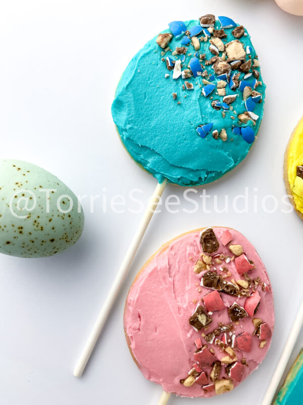 Robin Easter Egg Malted Flavor Cookie Pops on White - Image 6