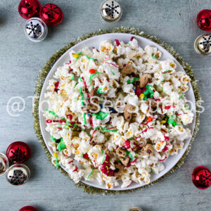 Christmas Cookie Popcorn on Sage