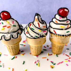 Comic Trend Ice Cream Cone Cupcakes Tutorial No Fondant on French Lavender