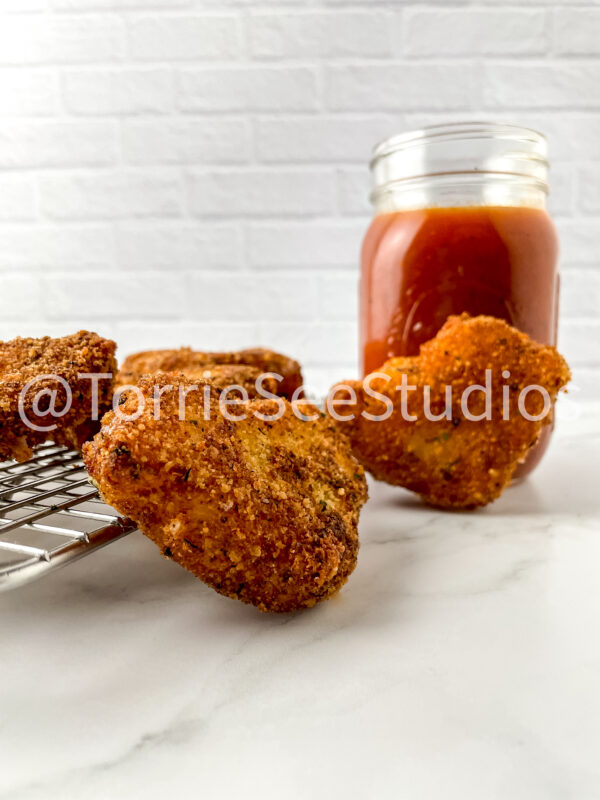 Fried Mozzarella Chicks on Marble - Image 2