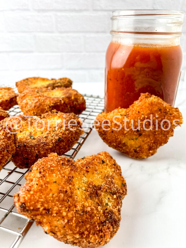 Fried Mozzarella Chicks on Marble - Image 11
