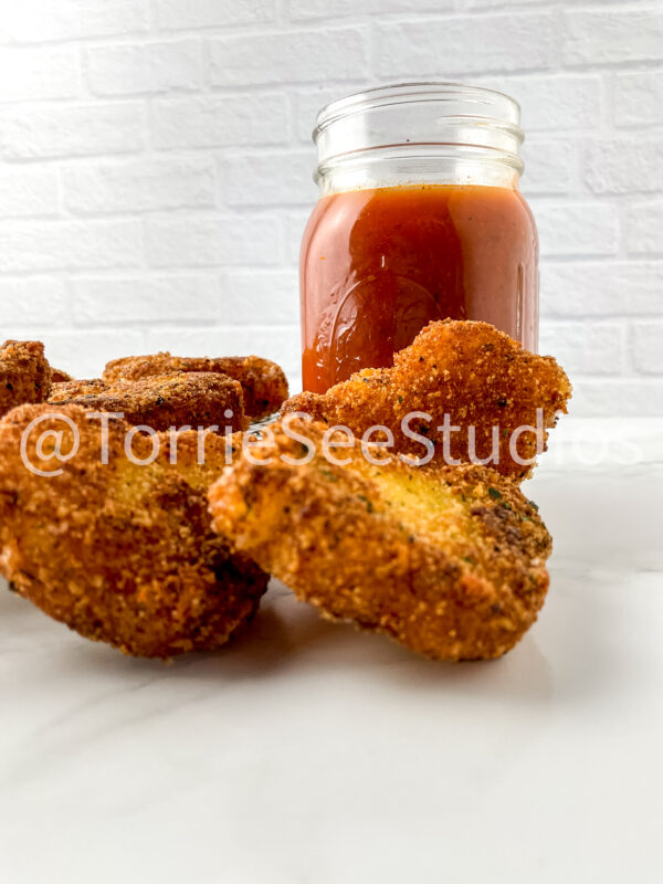 Fried Mozzarella Chicks on Marble - Image 10