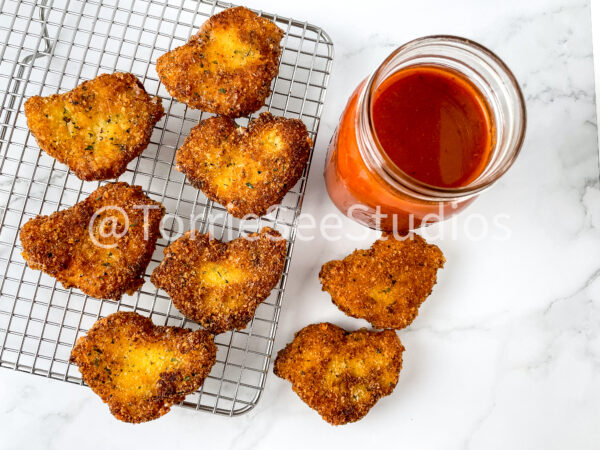 Fried Mozzarella Chicks on Marble - Image 6