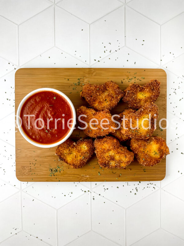 Fried Mozzarella Chicks on Rhombus Tile - Image 2