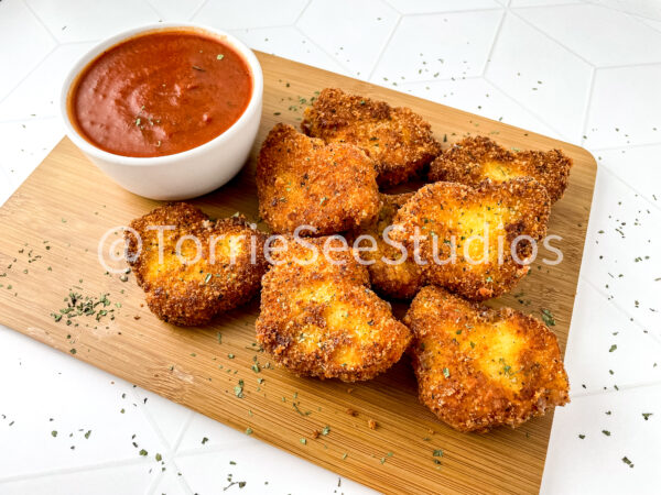 Fried Mozzarella Chicks on Rhombus Tile - Image 4