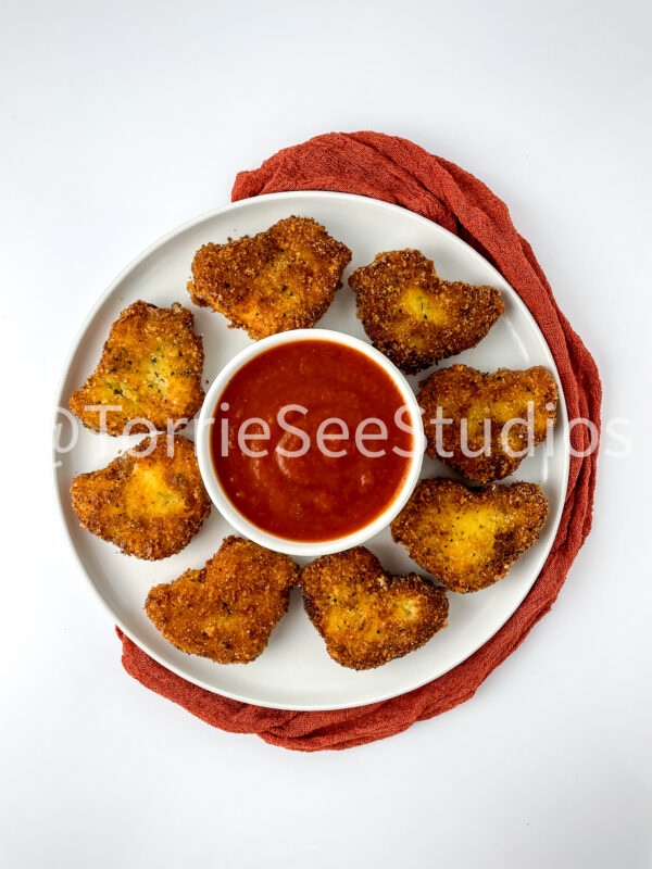Fried Mozzarella Chicks on White - Image 11