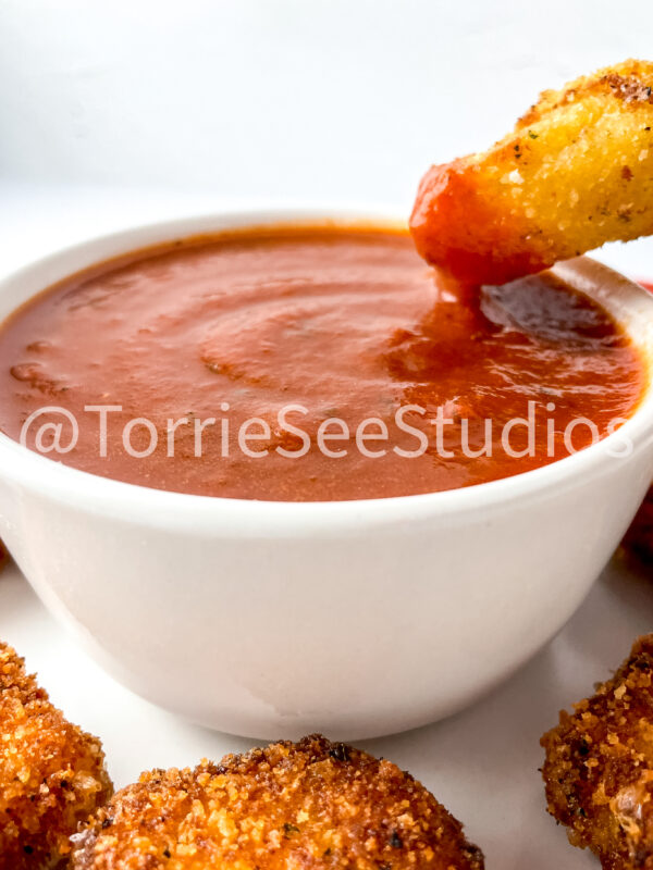 Fried Mozzarella Chicks on White - Image 2
