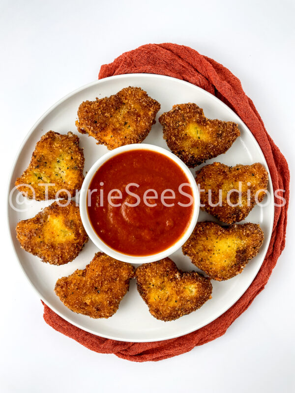 Fried Mozzarella Chicks on White - Image 10